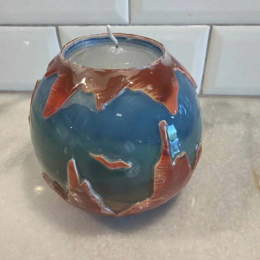Southwest Landscape Glow City Candles Hand-Carved 100%‎ Paraffin Wax, Scent Free